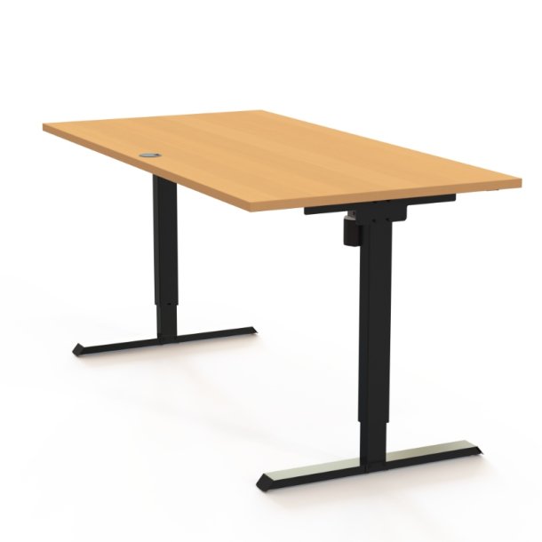 ConSet H�ve S�nkebord 160x80 - 501-20 - B�g bordplade - sort stel