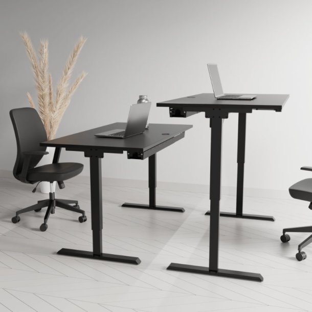 ConSet H�ve S�nkebord 160x80 - 501-20 - Sort bordplade - sort stel
