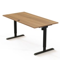 ConSet H�ve S�nkebord 160x80 - 501-20 - Valn�d bordplade - sort stel
