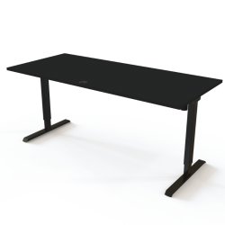 ConSet H�ve S�nkebord 180x80 - 501-20 - Sort bordplade - sort stel