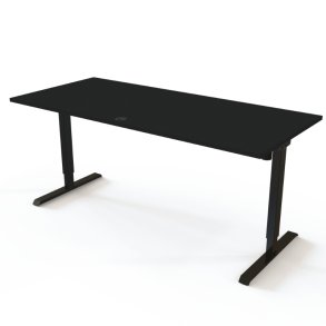ConSet H�ve S�nkebord 180x80 - 501-20 - Sort bordplade - sort stel