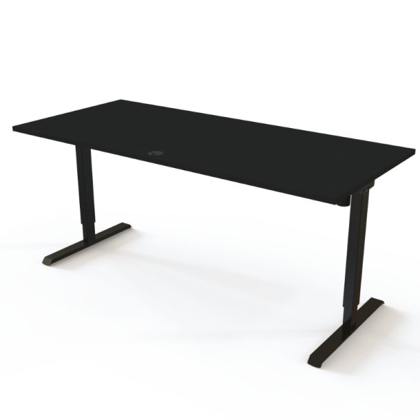 ConSet H�ve S�nkebord 180x80 - 501-20 - Sort bordplade - sort stel