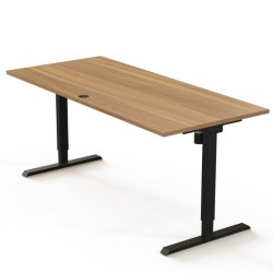 ConSet H�ve S�nkebord 180x80 - 501-20 - Valn�d bordplade - sort stel