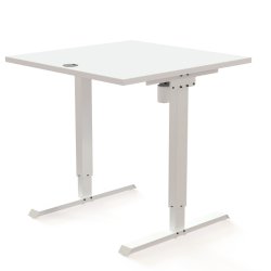 ConSet H�ve S�nkebord 80x80 - 501-20 - Hvid bordplade - hvid stel