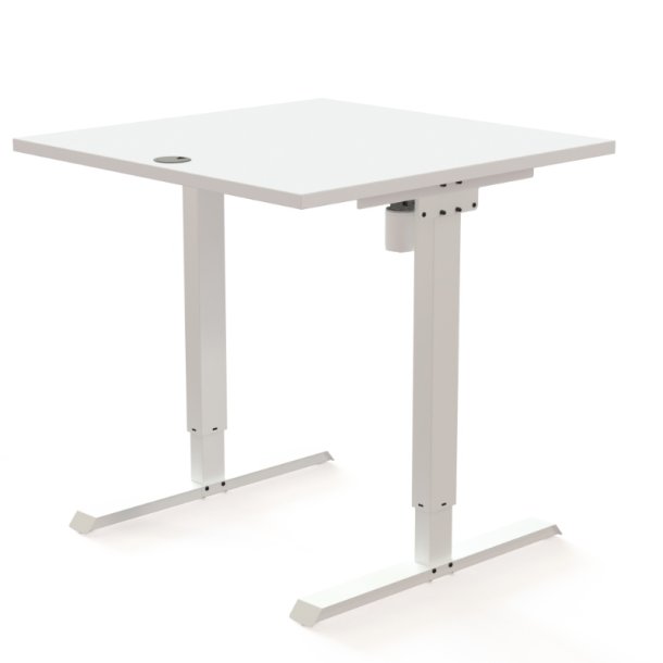 ConSet H�ve S�nkebord 80x80 - 501-20 - Hvid bordplade - hvid stel