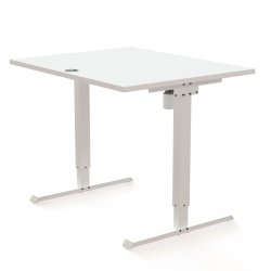 ConSet H�ve S�nkebord 100x80 - 501-20 - Hvid bordplade - hvid stel