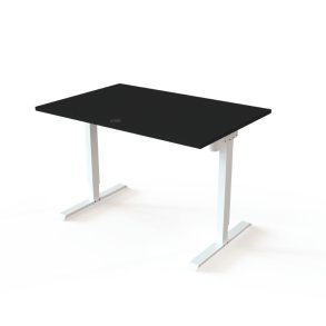 ConSet H�ve S�nkebord 120x80 - 501-20 - Sort bordplade - hvid stel