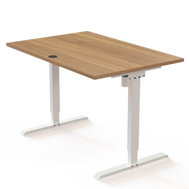 ConSet H�ve S�nkebord 120x80 - 501-20 - Valn�d bordplade - hvid stel