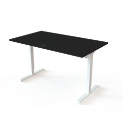 ConSet H�ve S�nkebord 140x80 - 501-20 - Sort bordplade - hvid stel