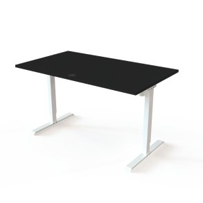 ConSet H�ve S�nkebord 140x80 - 501-20 - Sort bordplade - hvid stel