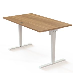 ConSet H�ve S�nkebord 140x80 - 501-20 - Valn�d bordplade - hvid stel