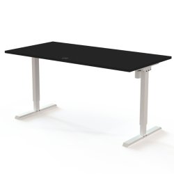 ConSet H�ve S�nkebord 160x80 - 501-20 - Sort bordplade - hvid stel