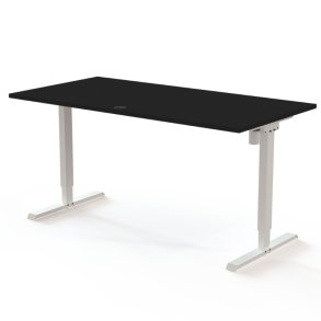 ConSet H�ve S�nkebord 160x80 - 501-20 - Sort bordplade - hvid stel