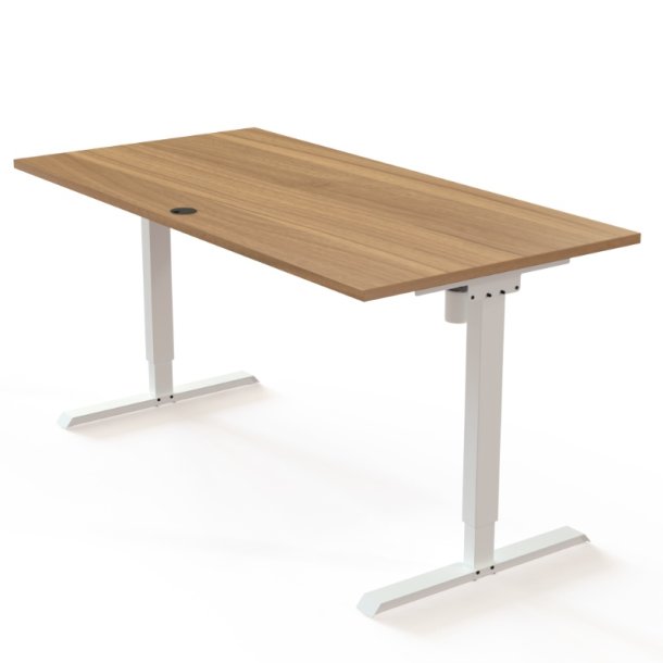 ConSet H�ve S�nkebord 160x80 - 501-20 - Valn�d bordplade - hvid stel