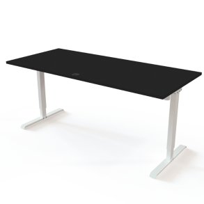 ConSet H�ve S�nkebord 180x80 - 501-20 - Sort bordplade - hvid stel