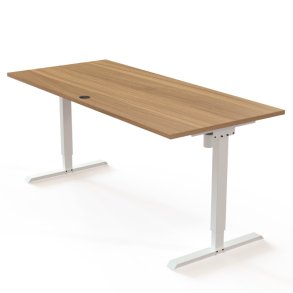 ConSet H�ve S�nkebord 180x80 - 501-20 - Valn�d bordplade - hvid stel