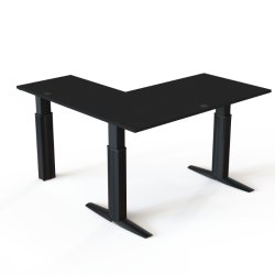 ConSet H�ve S�nkebord 160x160 - 501-23 - Sort bordplade - sort stel