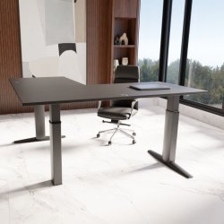 ConSet H�ve S�nkebord 160x160 - 501-23 - Sort bordplade - sort stel