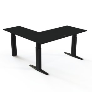 ConSet H�ve S�nkebord 180x180 - 501-23 - Sort bordplade - sort stel