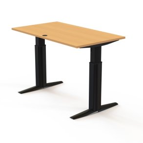 ConSet H�ve S�nkebord 140x80 - 501-23 - B�g bordplade - sort stel