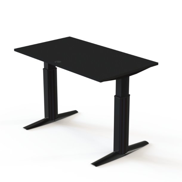 ConSet H�ve S�nkebord 140x80 - 501-23 - Sort bordplade - sort stel