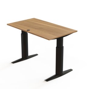 ConSet H�ve S�nkebord 140x80 - 501-23 - Valn�d bordplade - sort stel