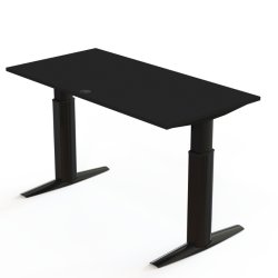 ConSet H�ve S�nkebord 160x80 - 501-23 - Sort bordplade - sort stel