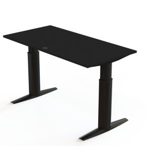 ConSet H�ve S�nkebord 160x80 - 501-23 - Sort bordplade - sort stel
