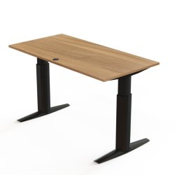 ConSet H�ve S�nkebord 160x80 - 501-23 - Valn�d bordplade - sort stel