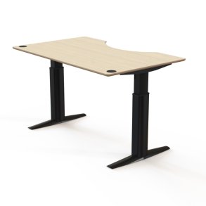ConSet H�ve S�nkebord 160x100 - 501-23 - Ahorn bordplade - sort stel