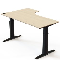 ConSet H�ve S�nkebord 180x120 - 501-23 - Ahorn bordplade - sort stel
