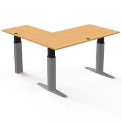 ConSet H�ve S�nkebord 160x160 - 501-23 - B�g bordplade - s�lv stel