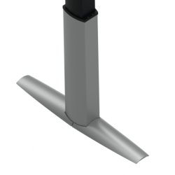 ConSet H�ve S�nkebord 180x180 - 501-23 - Hvid bordplade - s�lv stel