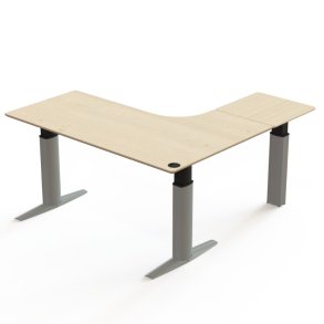 ConSet H�ve S�nkebord 180x180 - 501-23 - Ahorn bordplade - s�lv stel