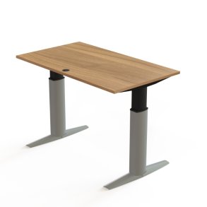 ConSet H�ve S�nkebord 140x80 - 501-23 - Valn�d bordplade - s�lv stel