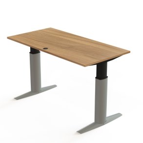 ConSet H�ve S�nkebord 160x80 - 501-23 - Valn�d bordplade - s�lv stel
