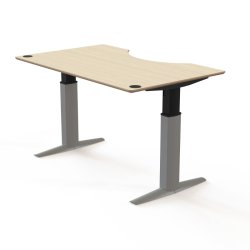 ConSet H�ve S�nkebord 160x100 - 501-23 - Ahorn bordplade - s�lv stel