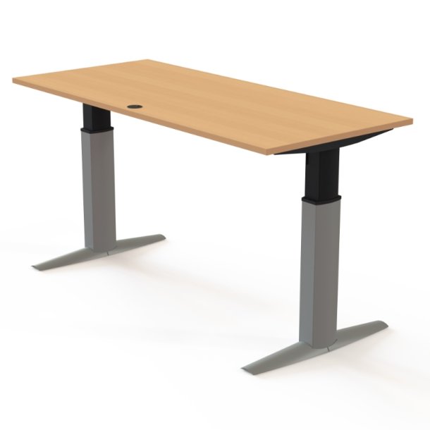 ConSet H�ve S�nkebord 180x80 - 501-23 - B�g bordplade - s�lv stel