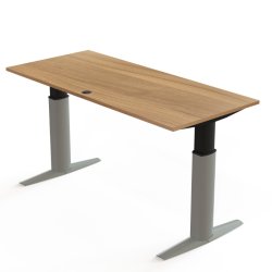 ConSet H�ve S�nkebord 180x80 - 501-23 - Valn�d bordplade - s�lv stel