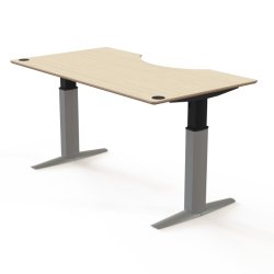 ConSet H�ve S�nkebord 180x100 - 501-23 - Ahorn bordplade - s�lv stel
