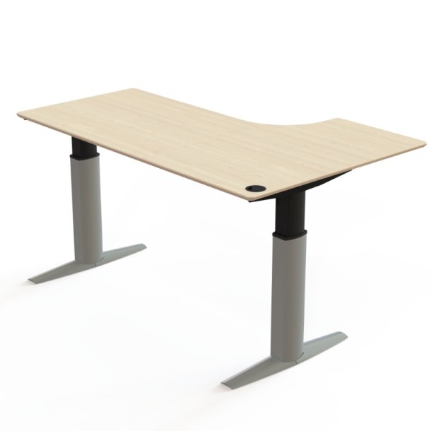 ConSet H�ve S�nkebord 180x120 - 501-23 - Ahorn bordplade - s�lv stel