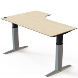 ConSet H�ve S�nkebord 180x120 - 501-23 - Ahorn bordplade - s�lv stel