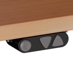 ConSet H�ve S�nkebord 100x80 - 501-25 - B�g bordplade - s�lv stel