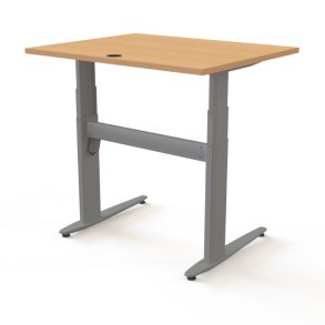 ConSet H�ve S�nkebord 100x80 - 501-25 - B�g bordplade - s�lv stel