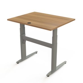 ConSet H�ve S�nkebord 100x80 - 501-25 - Valn�d bordplade - s�lv stel
