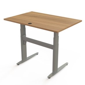 ConSet H�ve S�nkebord 120x80 - 501-25 - Valn�d bordplade - s�lv stel