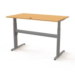 ConSet H�ve S�nkebord 140x80 - 501-25 - B�g bordplade - s�lv stel