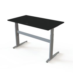 ConSet H�ve S�nkebord 140x80 - 501-25 - Sort bordplade - s�lv stel