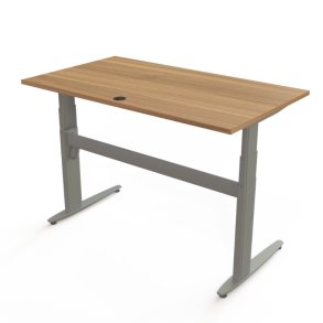 ConSet H�ve S�nkebord 140x80 - 501-25 - Valn�d bordplade - s�lv stel