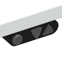 ConSet H�ve S�nkebord 160x160 - 501-25 - Hvid bordplade - s�lv stel